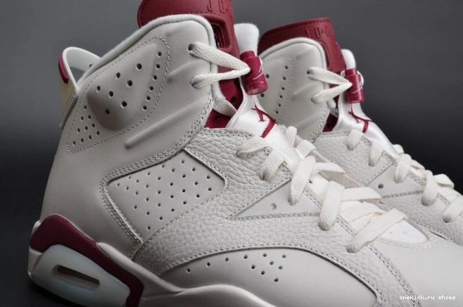 Cheap white Air Retro Jordan 384664-116 Maroon 6 0605